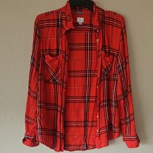 XL‎ A New Day Plaid Orange And Navy